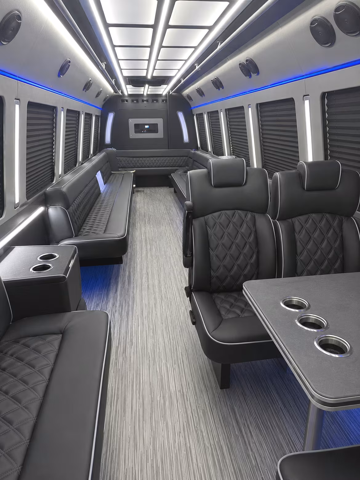 west palm beach 25 passenger party bus inside