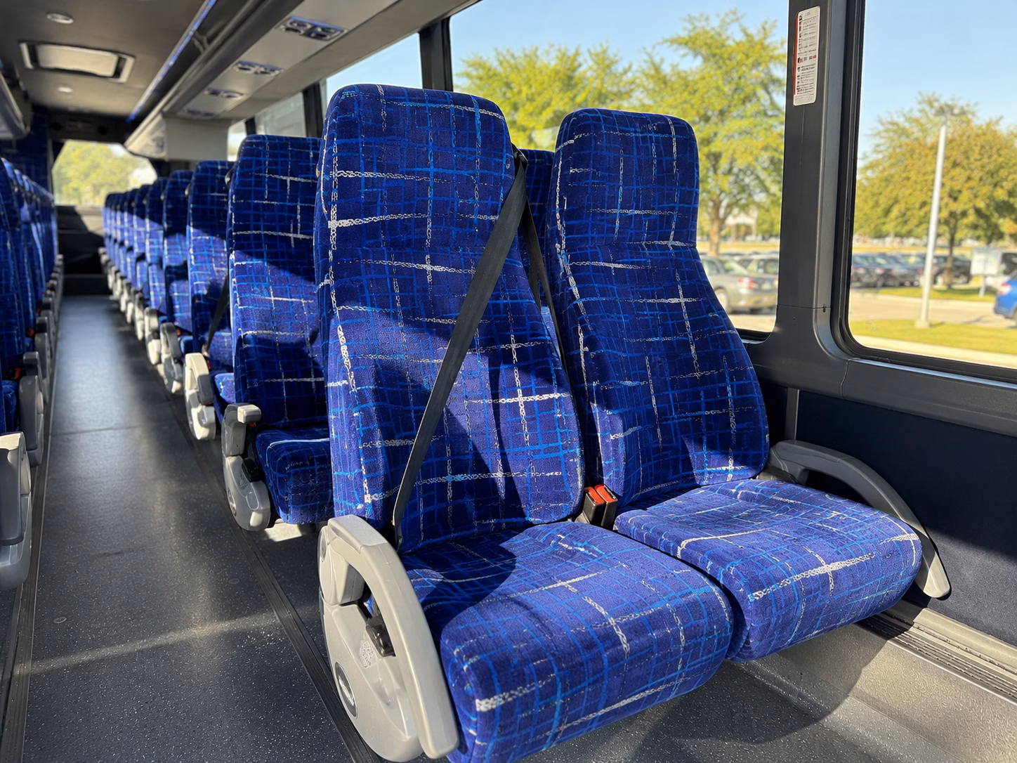 west palm beach charter bus interior